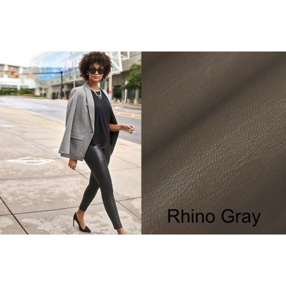 NEW Express Super High Waisted Faux Leather Leggings Gray XL